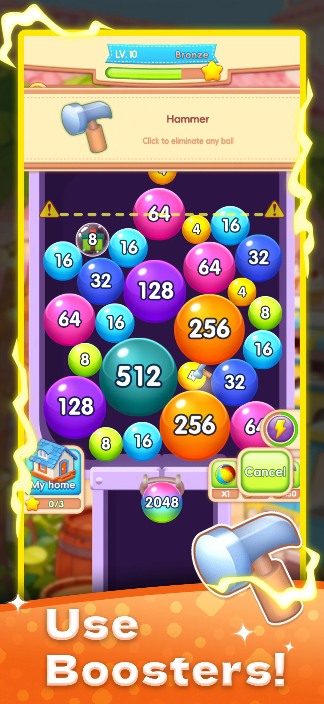 2048 - Number Ball Merge Game screenshot